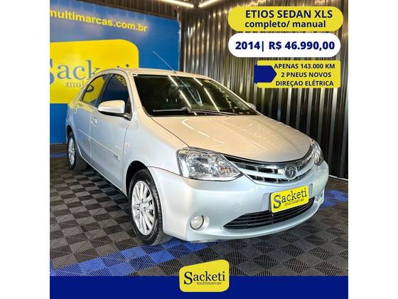 TOYOTA ETIOS 1.5 XLS SEDAN 16V FLEX 4P MANUAL TOYOTA ETIOS 1.5 XLS SEDAN 16V FLEX 4P MANUAL